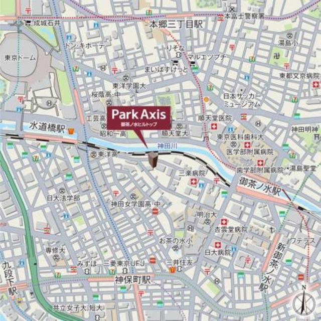 パークアクシス御茶ノ水ヒルトップの地図