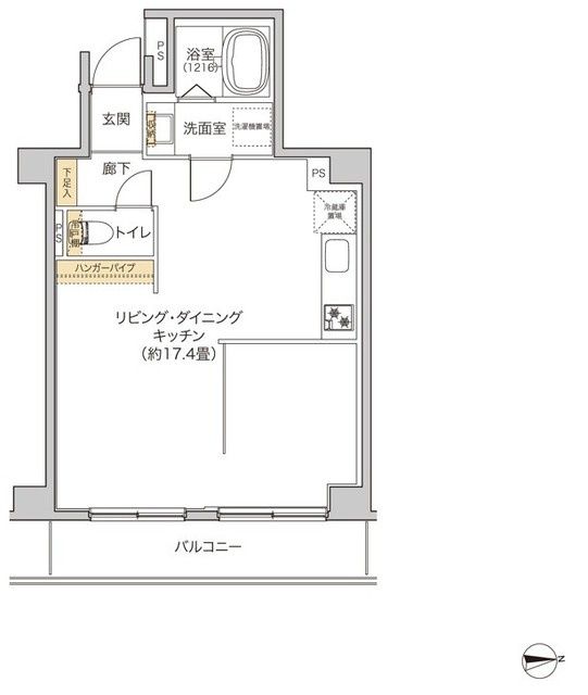タイズ住吉の間取り