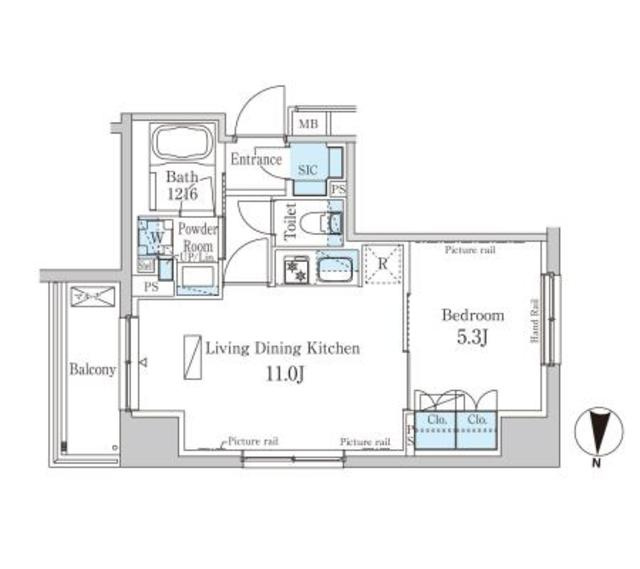 パークアクシス錦糸町ヴェールの間取り