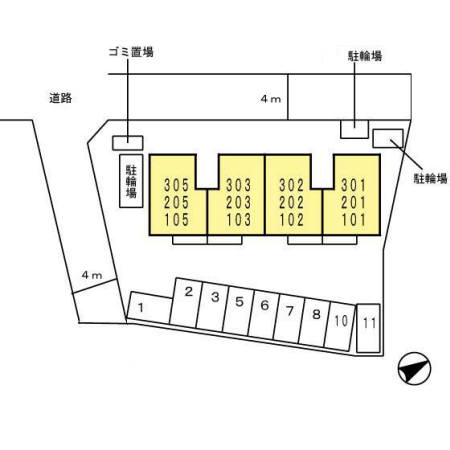 ライトフレーバー千里丘の区画図