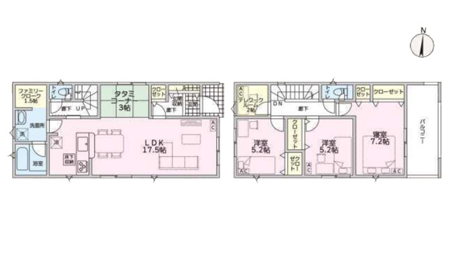 【間取り】 | 海部郡蟹江町錦１丁目24『仲介料無料』新築戸建て | 1号棟