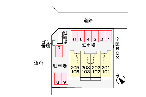 グレイステラス　　刈谷市の賃貸ならクラスホーム刈谷店の区画図