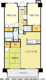 【間取り】 | サンライフ清見