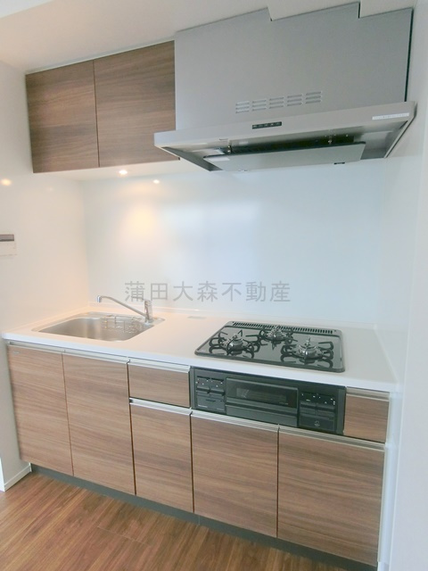 Garden Xavis(ガーデンザヴィス南蒲田のキッチン|3口ガスグリル付カウンターキッチン　パントリー付きがうれしいキッチン！