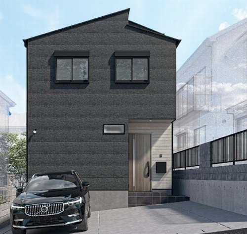 【外観パース】 | 【仲介手数料０円】海老名市国分北3丁目　新築一戸建て | 【仲介手数料０円】海老名市国分北3丁目　新築一戸建て