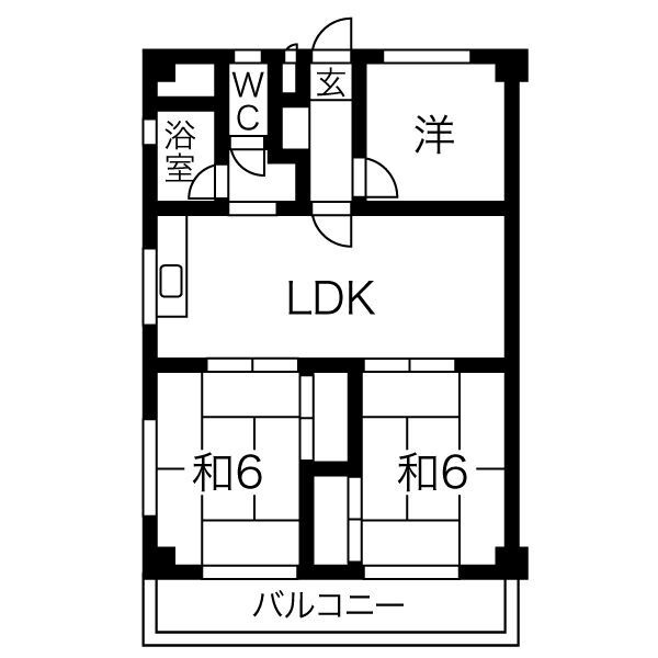 クレア武藤の間取り
