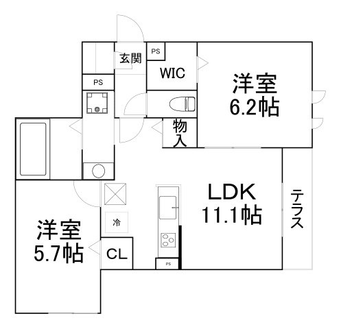 【間取り】 | D-room緑橋