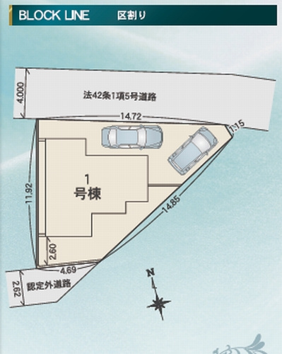【区画図】 | 【仲介手数料０円】座間市相武台1期　新築一戸建て | 座間市相武台1期　新築一戸建て