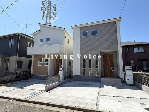 【外観】 | 【仲介手数料０円】藤沢市高倉　新築一戸建て　全２棟 | 全体　藤沢市高倉　新築一戸建て　全２棟