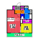 【間取り】 | ＬＩＢＴＨ南福岡の間取り
