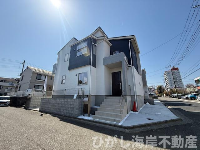 藤沢市大庭　新築戸建　全3棟の前面道路含む現地写真|現地外観