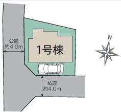練馬区西大泉4丁目　新築一戸建の区画図