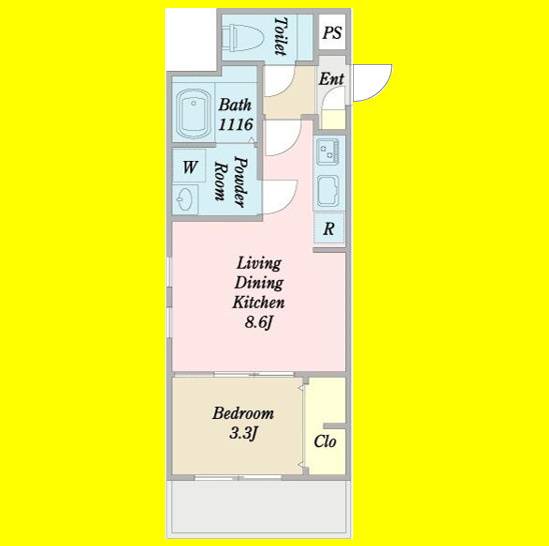 Lino'a栄生(リノアサコウ)　名古屋市賃貸　仲介手数料無料の間取り
