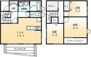 NA terrace CD　　刈谷市近郊の賃貸ならクラスホーム刈谷店の間取り