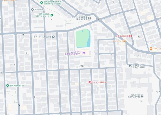 羽曳野市羽曳が丘西　新築一戸建ての地図