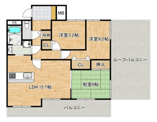 【間取り】 | ソワール新檜尾台６号棟