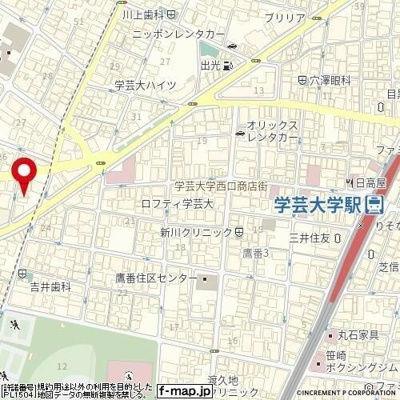 【地図】 | ハイシティ学芸大学第３