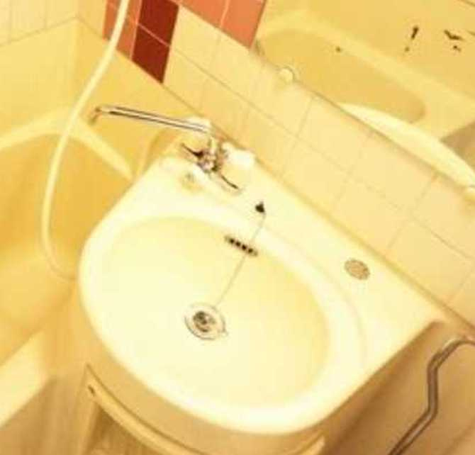 トップ三軒茶屋第５　分譲賃貸　角部屋　システムキッチンの洗面所