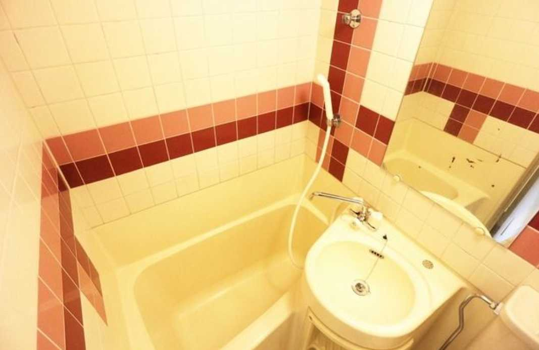 トップ三軒茶屋第５　分譲賃貸　角部屋　システムキッチンの浴室