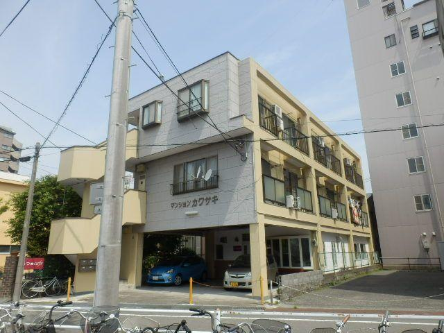 マンションカワサキのエントランス