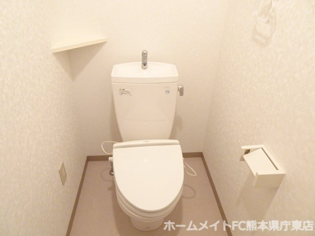 熊本市中央区帯山４丁目の賃貸マンションのトイレ