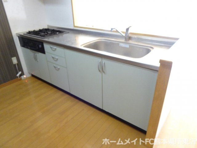 熊本市中央区帯山４丁目の賃貸マンションのキッチン