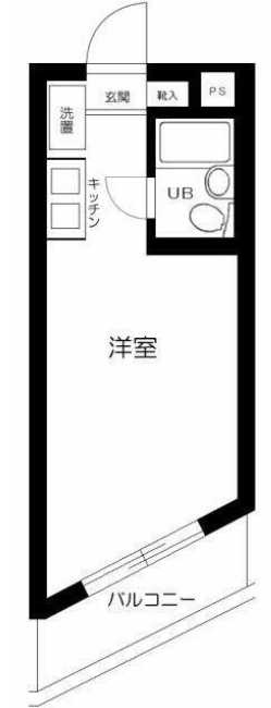 トップ三軒茶屋第4　分譲賃貸　三軒茶屋エリア　室内洗濯機置き場の間取り