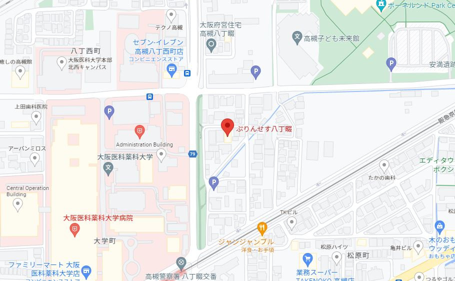 ぷりんせす八丁畷Ａの地図