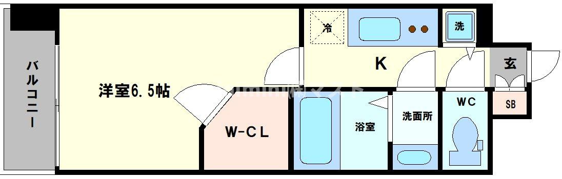 ワールドアイ難波南PORTAの間取り
