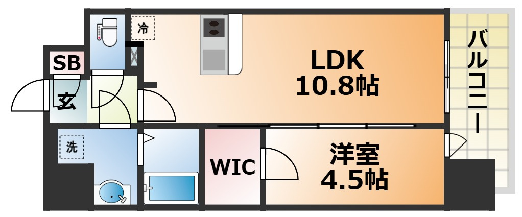 ソルテラス神戸栄町通の間取り