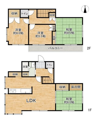仙台市太白区四郎丸字昭和北の間取り