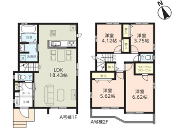 千葉市花見川区宮野木台四丁目　新築分譲住宅A号棟
