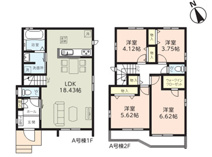 千葉市花見川区宮野木台四丁目　新築分譲住宅A号棟の画像
