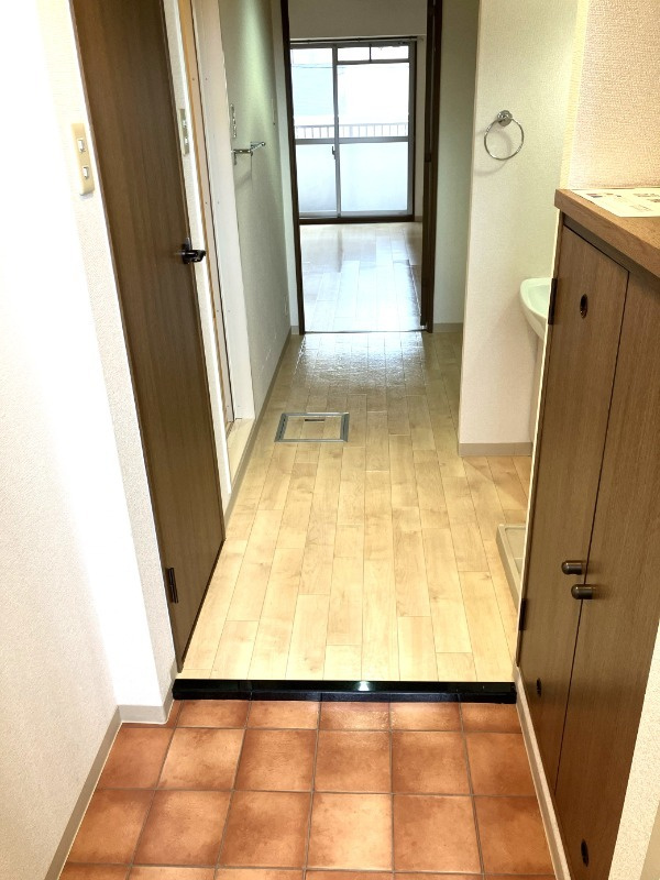 聖和マンション弐番館の玄関
