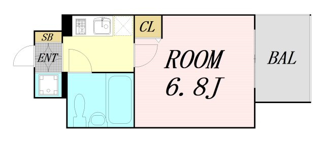 CLASS HILLS難波南　仲介手数料無料の間取り