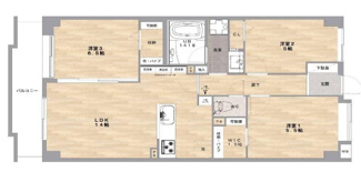 【間取り】 | ヴィルヌーブ緑地公園