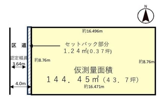 【区画図】 | 中野区若宮３丁目　売地 | 都立家政駅より徒歩7分の好立地に建築条件無売地が登場