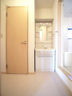 【独立洗面台】 | エスペランサ仁神堂Ｂ | 洗髪洗面化粧台、洗濯機置き場があります♪