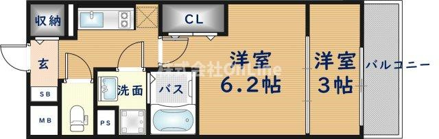 【間取り】 | リアライズ鶴橋東Ⅱ