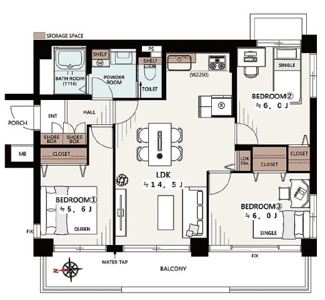 【間取り】 | パークタウン川口青木公園