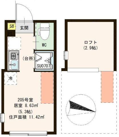 【間取り】 | ハーモニーテラス練馬春日町