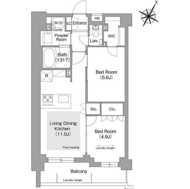 コンフォリア・リヴ文京護国寺の間取り