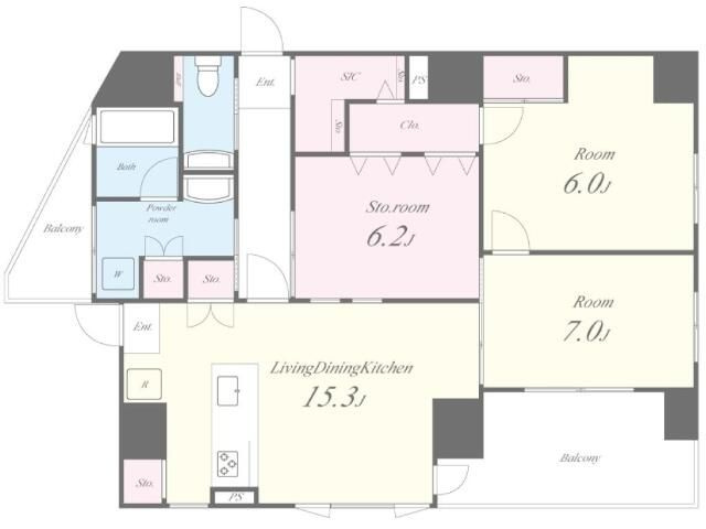 クレイラ西早稲田の間取り