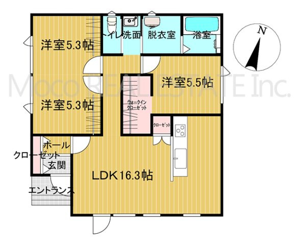 【間取り】 | 北見市高栄東町新築住宅