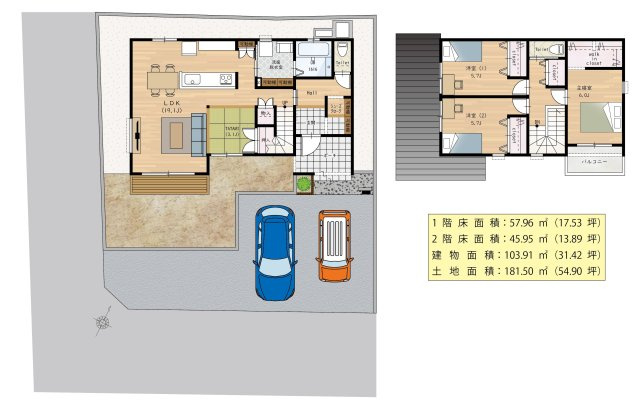 【参考プラン】 | 【NEXT‐STEP HOME】◆お花見シーズンが待ち遠しい！駅ちか！南西角地！◆西鉄桜並木駅からほど近くの分譲地です