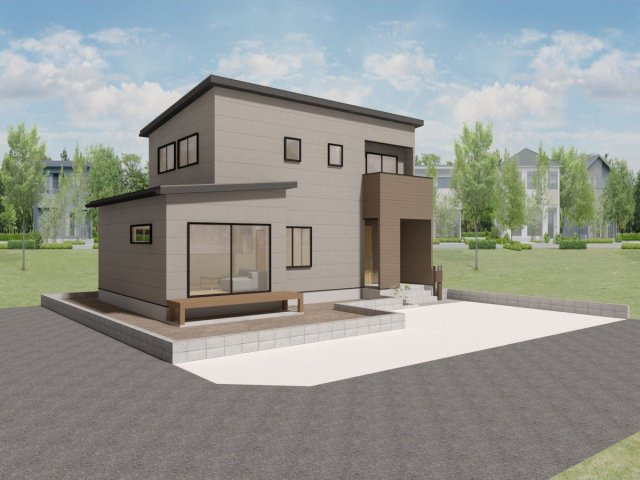 【外観パース】 | 【NEXT‐STEP HOME】◆お花見シーズンが待ち遠しい！駅ちか！南西角地！◆西鉄桜並木駅からほど近くの分譲地です