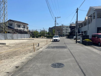 【前面道路含む現地写真】 | 【NEXT-STEP HOME】◆ネクスタウン道善◆１号地◆ゆめモール那珂川近くに分譲地できました！ | ◆現地（2026年5月）撮影◆前面道路は６メートル幅があります