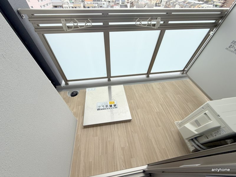 エスリード大阪城EAST　仲介手数料無料のバルコニー