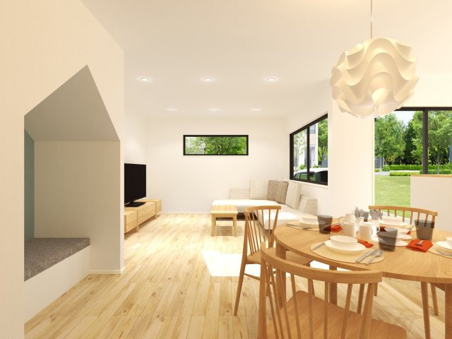 【完成予想図】 | 【NEXT-STEP HOME】◆ネクスタウン道善◆2号地◆暮らしやすさレベルアップ中の人気エリアです！ | ◆ネクスタウン道善２号地◆参考セットプラン◆建物面積101.02㎡