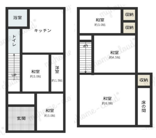 東香里園町テラスの間取り